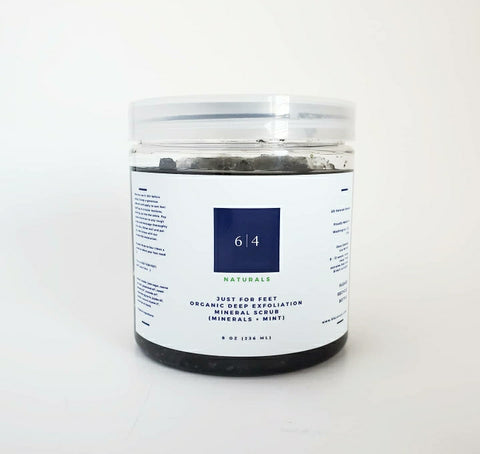Just For Feet Organic Deep Exfoliation Mineral Scrub (Minerals + Mint)